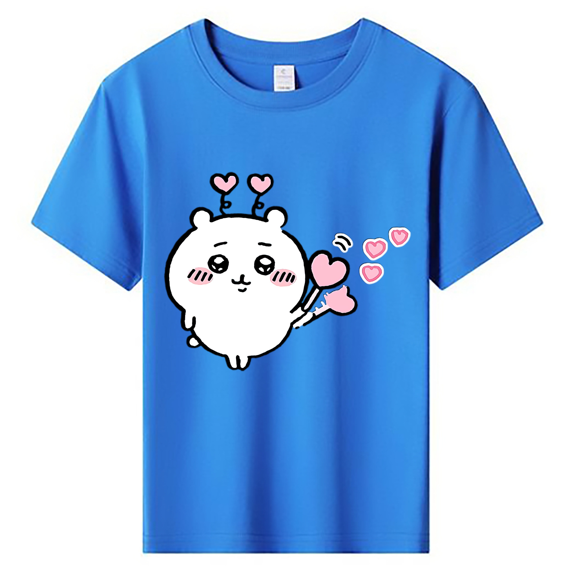 （画像用） ちいかわ ちいかわ Chii-kawa chiikawa 綿100％キッズTシャツ（フロントプリント）